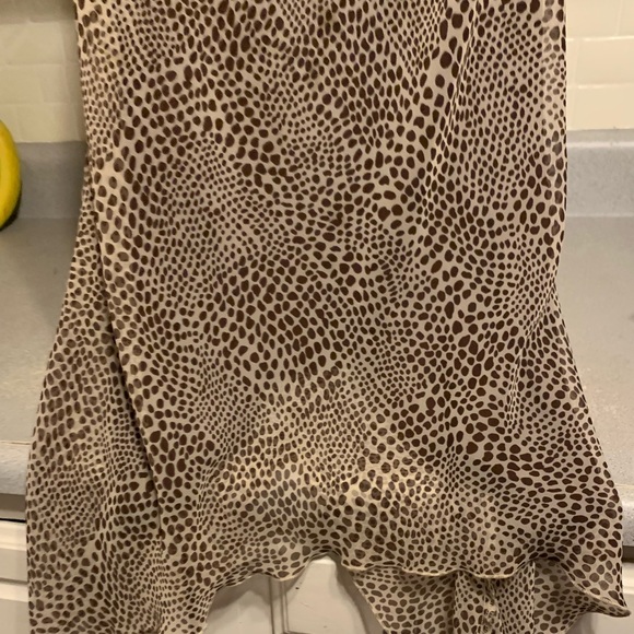 Chiffon Lined Leopard Dress evening cocktail party dress womens - Picture 4 of 12